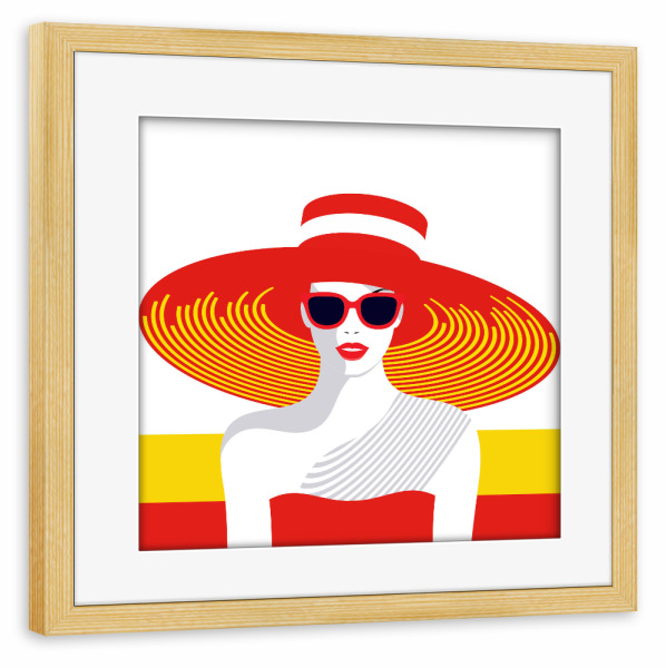 Poster mit Rahmen kiefer "Spain - Stylish Journey" artboxONE - Reise,Fashion,Reise / Länder