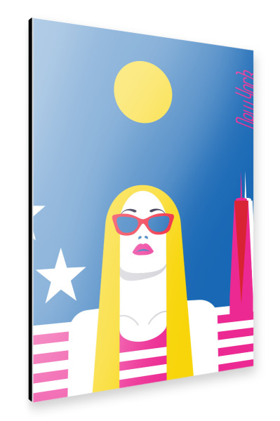 Alu-Dibond "New York 13" 30x20 cm artboxONE