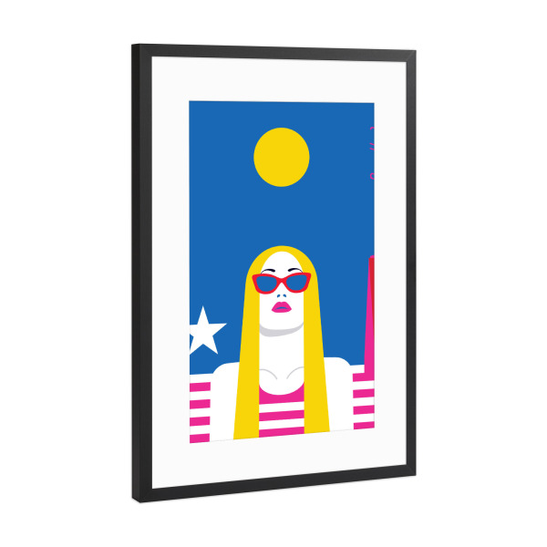 Poster mit Rahmen Schwarz (Metallic) "New York 13" artboxONE - Städte / New York,Fashion