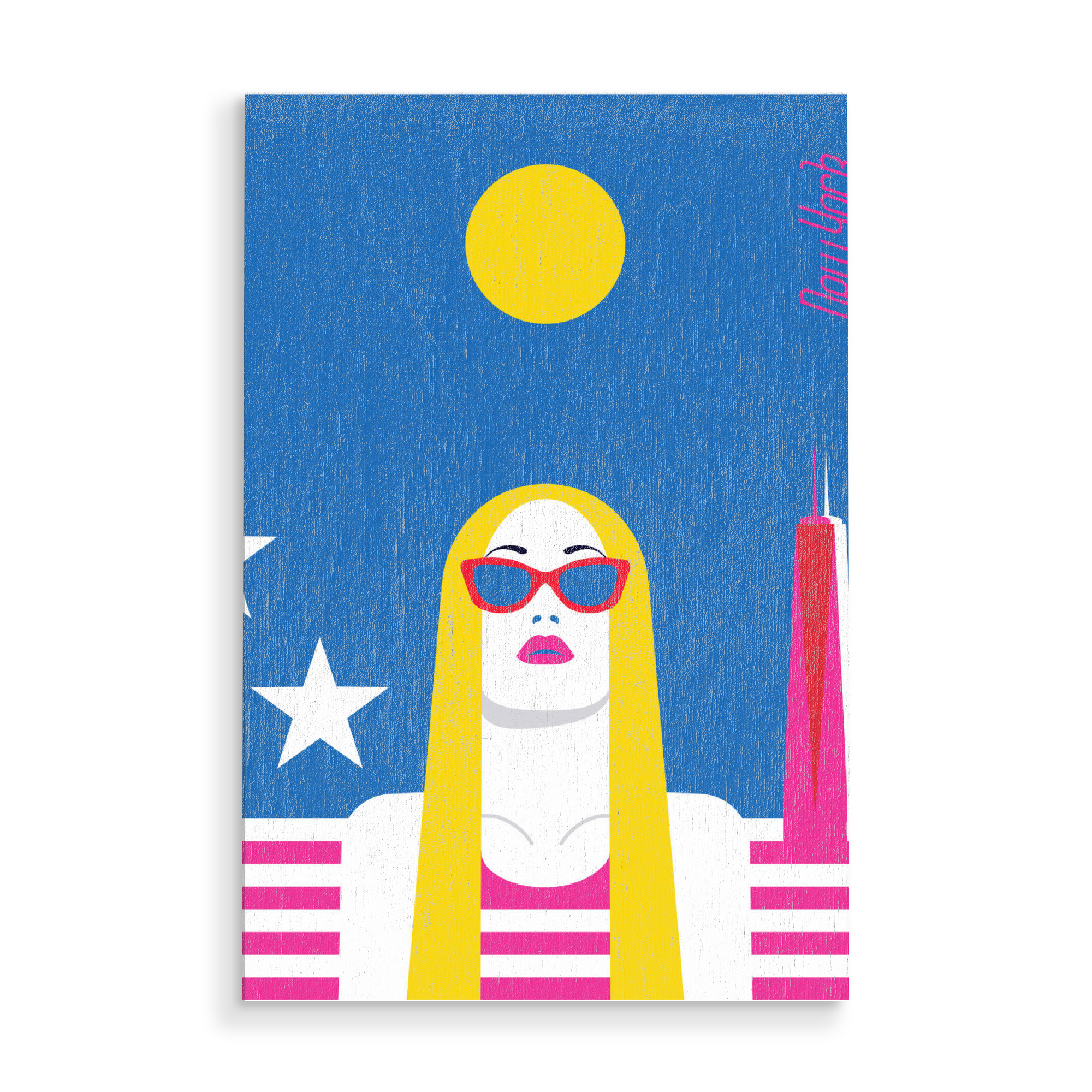 Holzbild "New York 13" artboxONE - Städte / New York,Fashion - New york,America,Fashion,Style,Cool,Stars,Woman,Lady,Frau,Fashion,Amerika,Usa