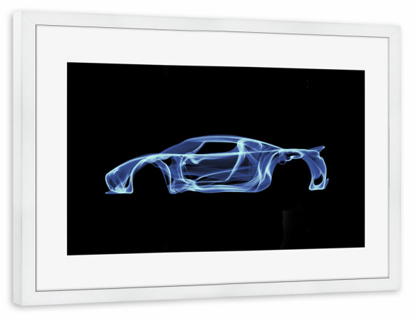 Poster mit Rahmen weiß "Koenigsegg Agera" artboxONE - Sport / Motorsport,Automobile,Sport