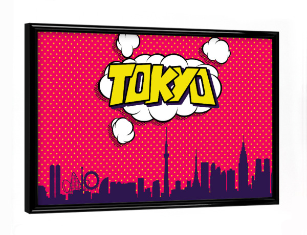 Poster mit schwarzem Rahmen "Tokyo" artboxONE - Städte,Reise,Comic,Architektur,Reise / Asien,Städte / Tokio