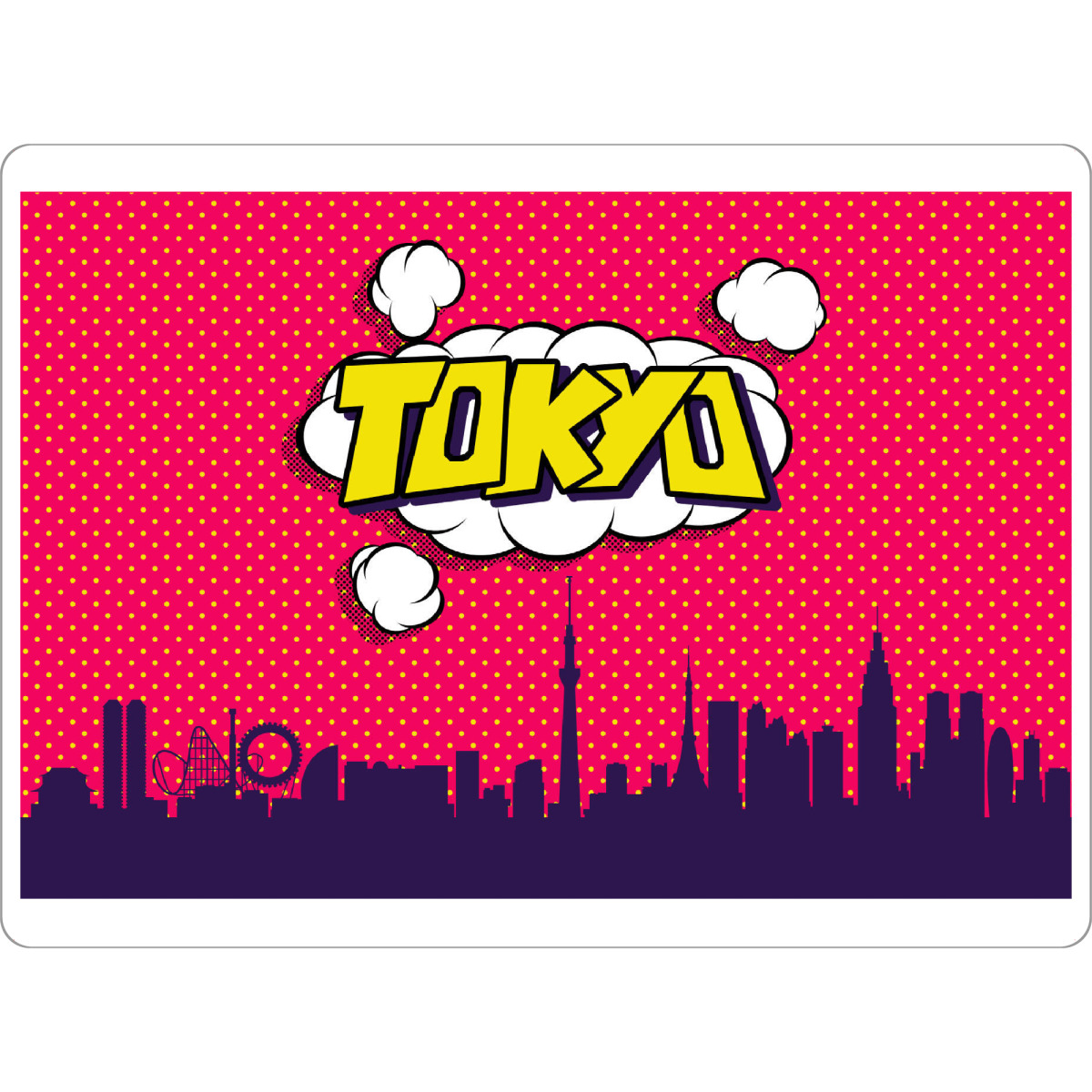 Tischset "Tokyo" artboxONE - Städte,Reise,Comic,Architektur,Reise / Asien,Städte / Tokio