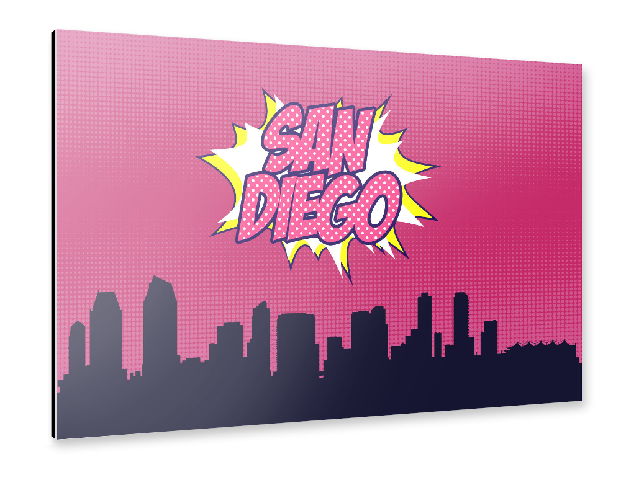 Alu-Dibond "San Diego" 75x50 cm artboxONE