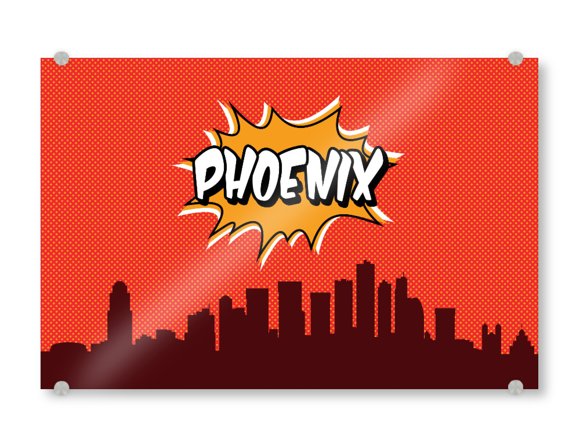Acrylglasbild "Phoenix" artboxONE - Städte,Reise,Comic,Architektur