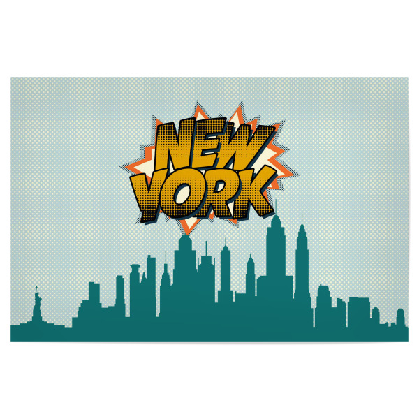 Poster 30x20 cm "New York 12" artboxONE - Städte,Städte / New York,Reise,Comic,Architektur