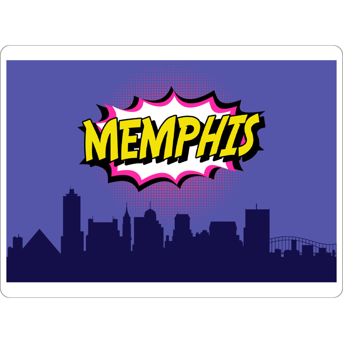 Tischset "Memphis" artboxONE - Städte,Reise,Comic,Architektur