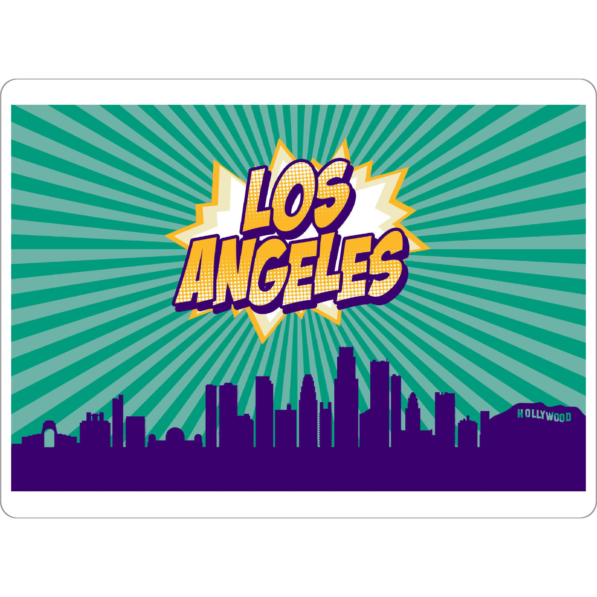 Tischset "Los Angeles 5" artboxONE - Städte,Reise,Comic,Architektur,Städte / Los Angeles
