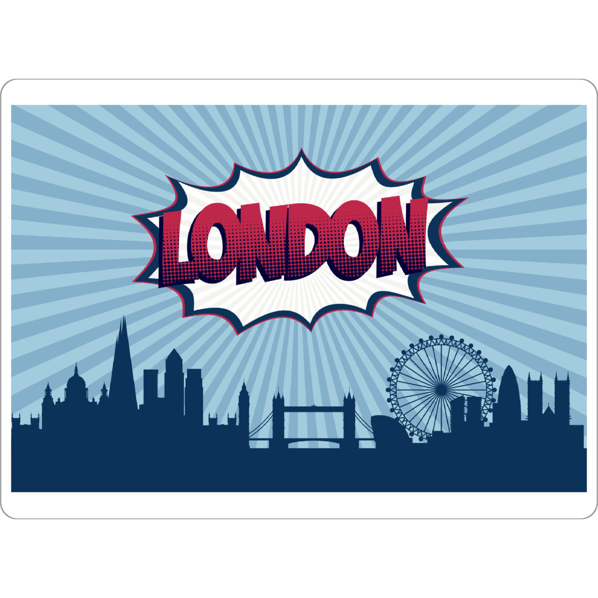 Tischset "London 8" artboxONE - Städte,Städte / London,Reise,Comic,Architektur