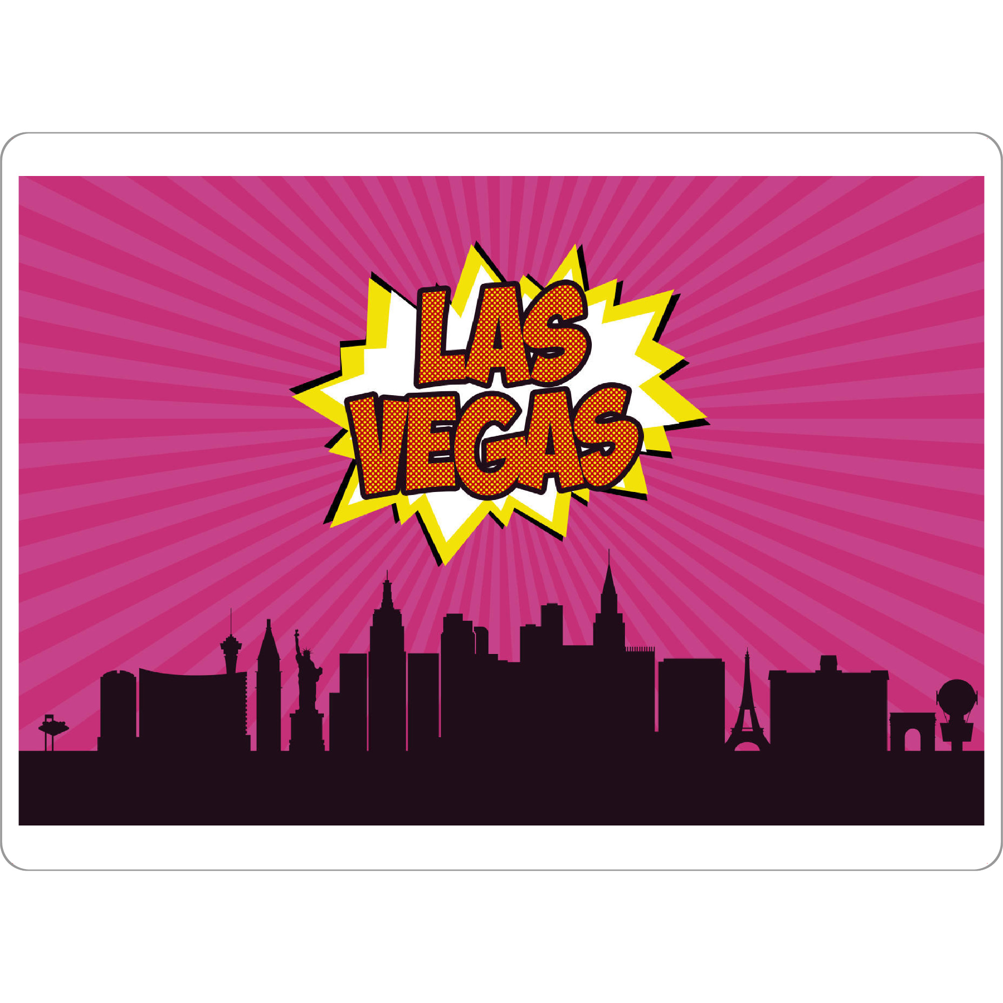 Tischset "Las Vegas" artboxONE - Städte,Reise,Comic,Architektur,Städte / Las Vegas