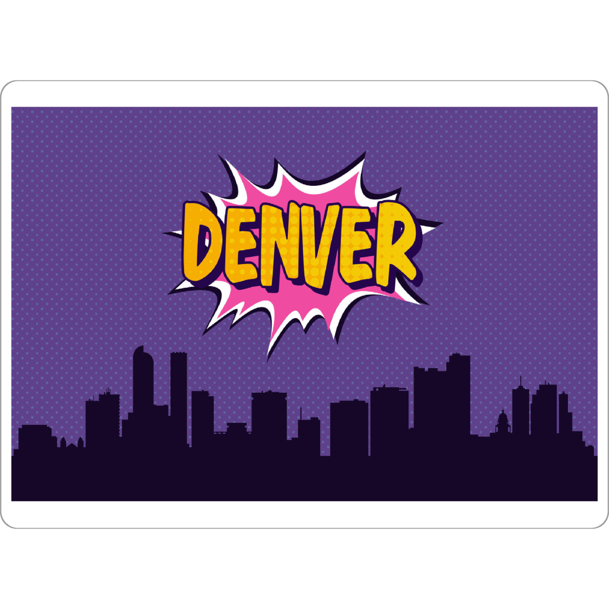 Tischset "Denver" artboxONE - Städte,Reise,Comic,Architektur