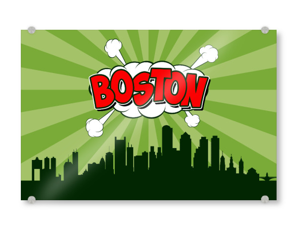 Acrylglasbild "Boston 3" artboxONE - Städte,Reise,Comic,Architektur,Städte / Boston