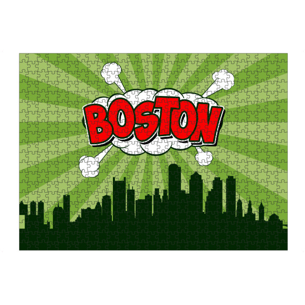 Puzzle Ravensburger "Boston 3" artboxONE - Städte,Reise,Comic,Architektur,Städte / Boston
