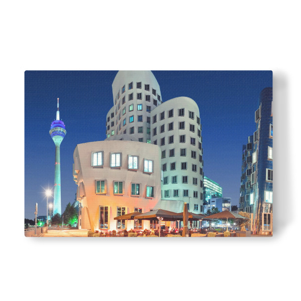 Leinwandbild "Neuer Zollhof" artboxONE - Architektur,Städte / Düsseldorf - Neuer zollhof,Düsseldorf,Nordrhein-westfalen