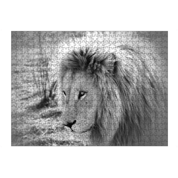 Puzzle Ravensburger "Lion King sw 4875" artboxONE - Tiere,Schwarzweiß