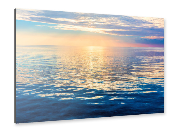 Alu-Dibond "Calm ocean at sunset. Dramatic sky" 30x20 cm artboxONE