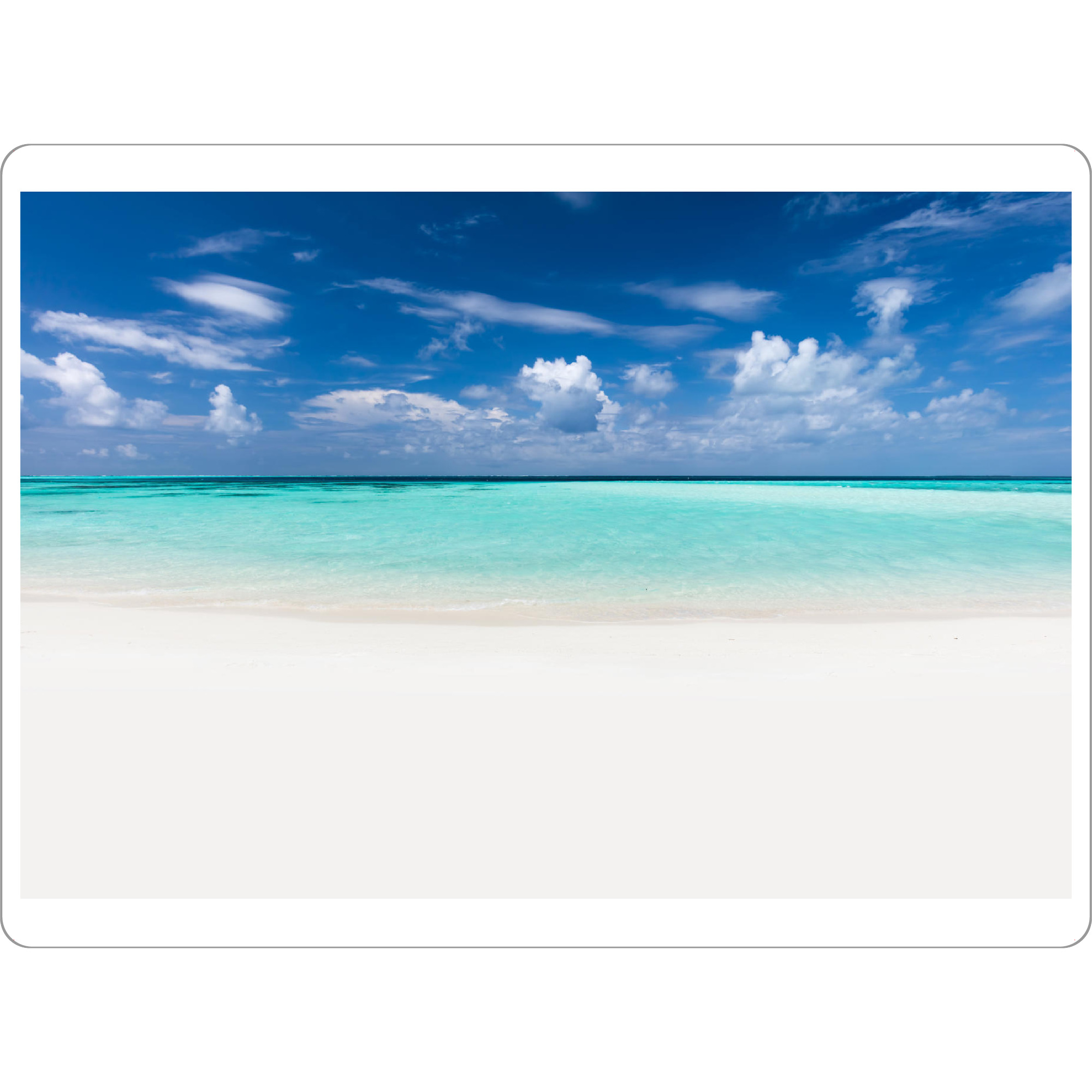 Tischset "Tropical beach with white sand and clear turquoise ocean. Maldives" artboxONE - Reise,Reise / Strand und Meer
