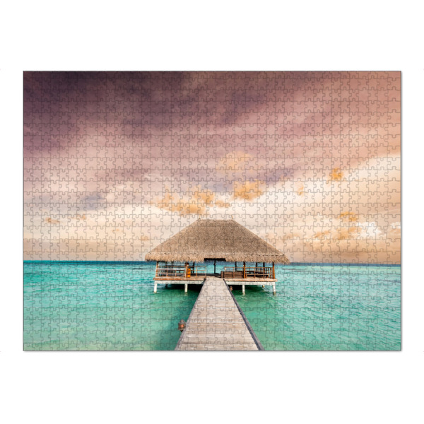 Puzzle Ravensburger "Wooden jetty" artboxONE - Reise,Reise / Strand und Meer