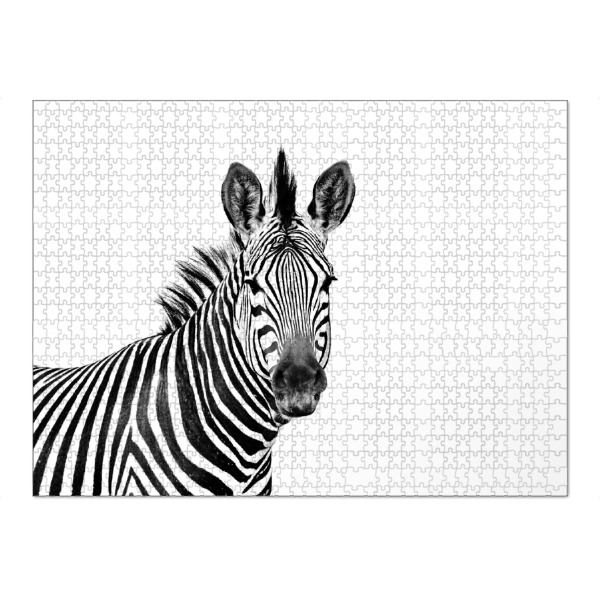Puzzle Ravensburger "Zebra Portrait sw" artboxONE - Tiere,Schwarzweiß