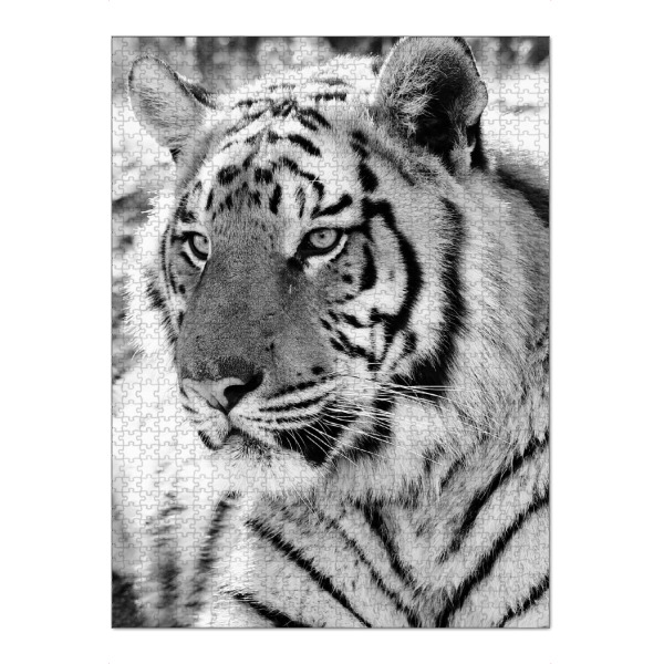 Puzzle Ravensburger "Tiger Portrait 2651" artboxONE - Natur,Tiere,Schwarzweiß,Reise / Afrika