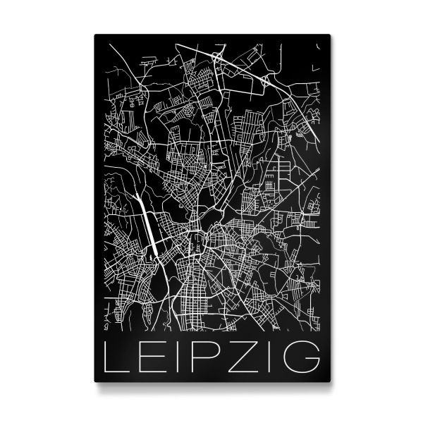 Galerie-Print "Retro Map Leipzig Germany" 30x20 cm artboxONE