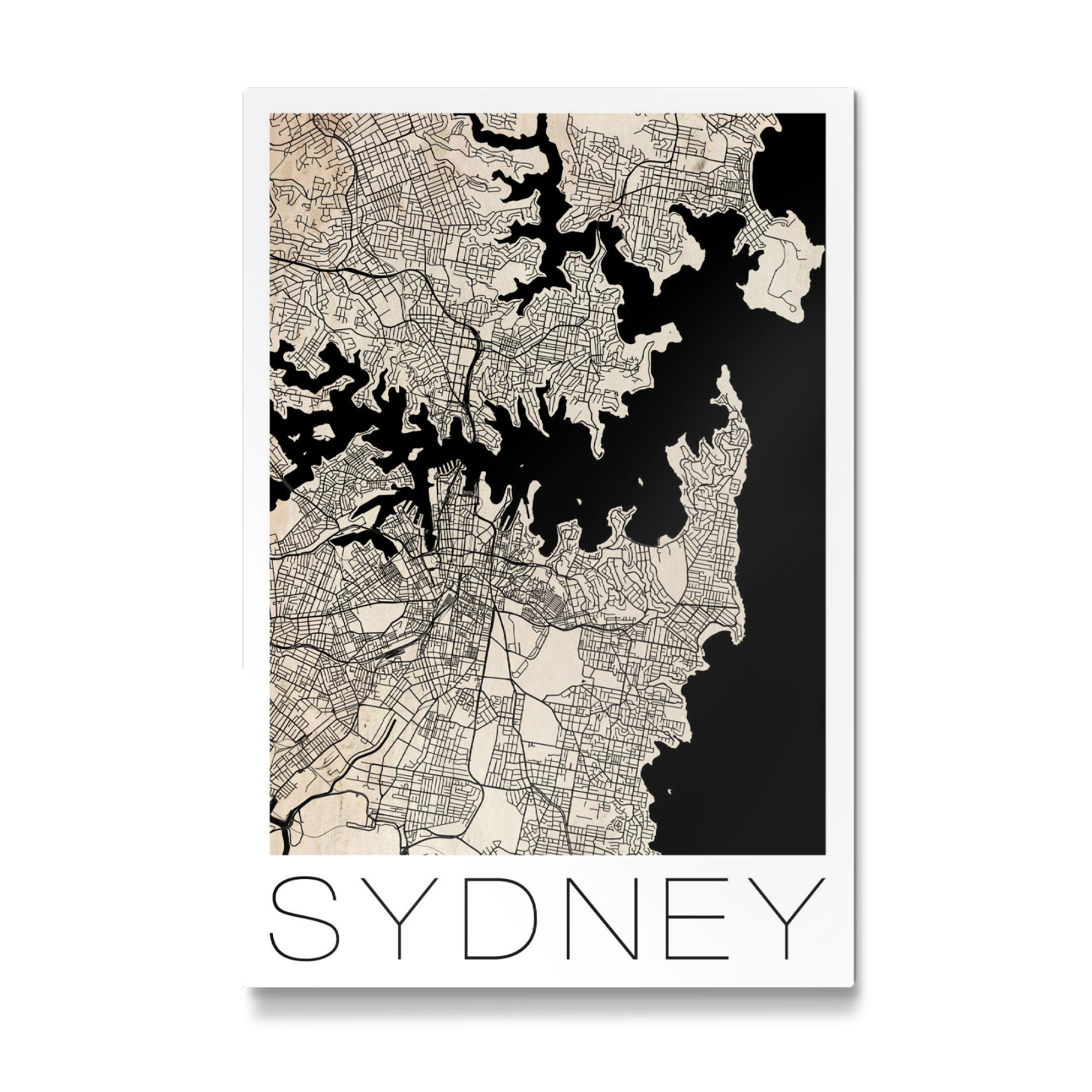 Galerie-Print "Retro Map of Sydney Australia 3" 75x50 cm artboxONE