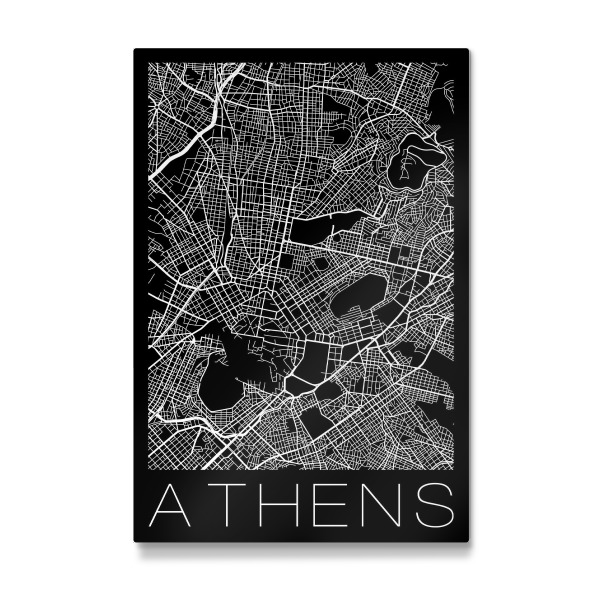 Galerie-Print "Retro Map Athens Greece" 30x20 cm artboxONE