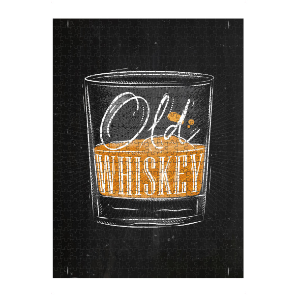 Puzzle Ravensburger "Alte Whisky Farbe" artboxONE - Essen & Trinken,Schwarzweiß