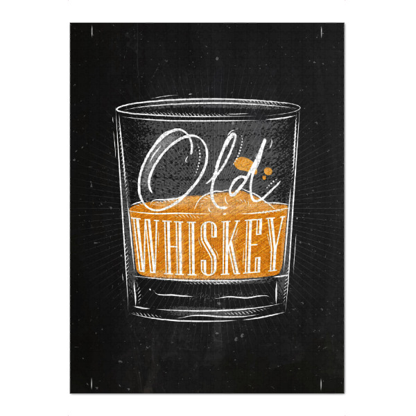 Puzzle Ravensburger "Alte Whisky Farbe" artboxONE - Essen & Trinken,Schwarzweiß