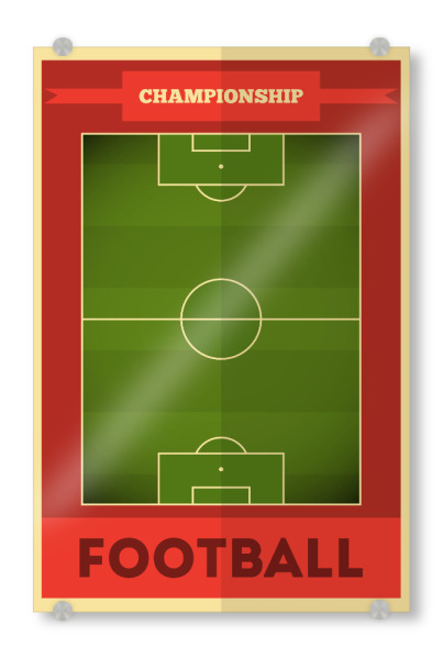 Acrylglasbild "Football 2" artboxONE - Sport,Sport / Fußball