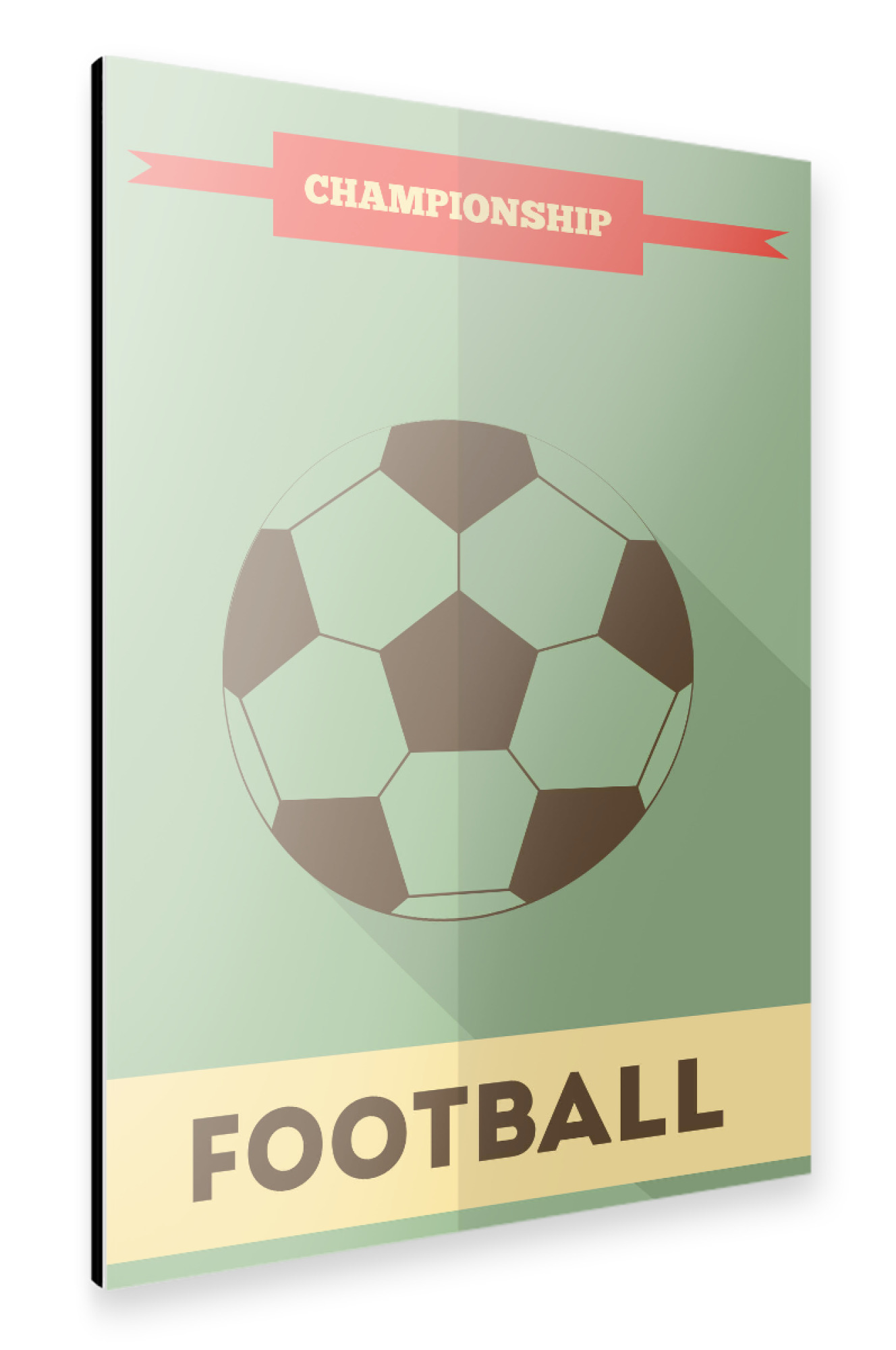 Alu-Dibond "Football" 30x20 cm artboxONE