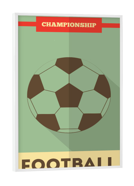Poster mit weißem Rahmen "Football" artboxONE - Sport / Fußball