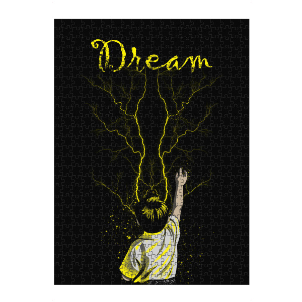 artboxONE Puzzle "Dream 3" artboxONE - Natur,Menschen - Traum,Illustration,Vektor,Zitat,Porträt,Traum,Typographie,Junge - Bild Traum
