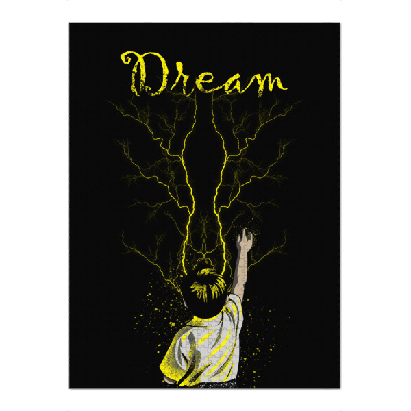 Puzzle Ravensburger "Dream 3" artboxONE - Natur,Menschen - Traum,Illustration,Vektor,Zitat,Porträt,Traum,Typographie,Junge - Bild Traum