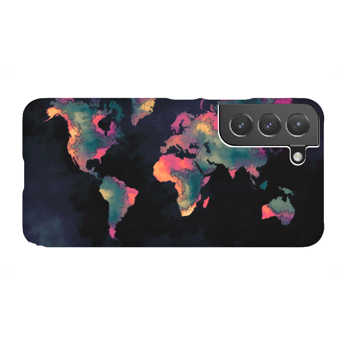 Samsung Galaxy "World map 80 dark color" Premium-Case Handyhülle artboxONE