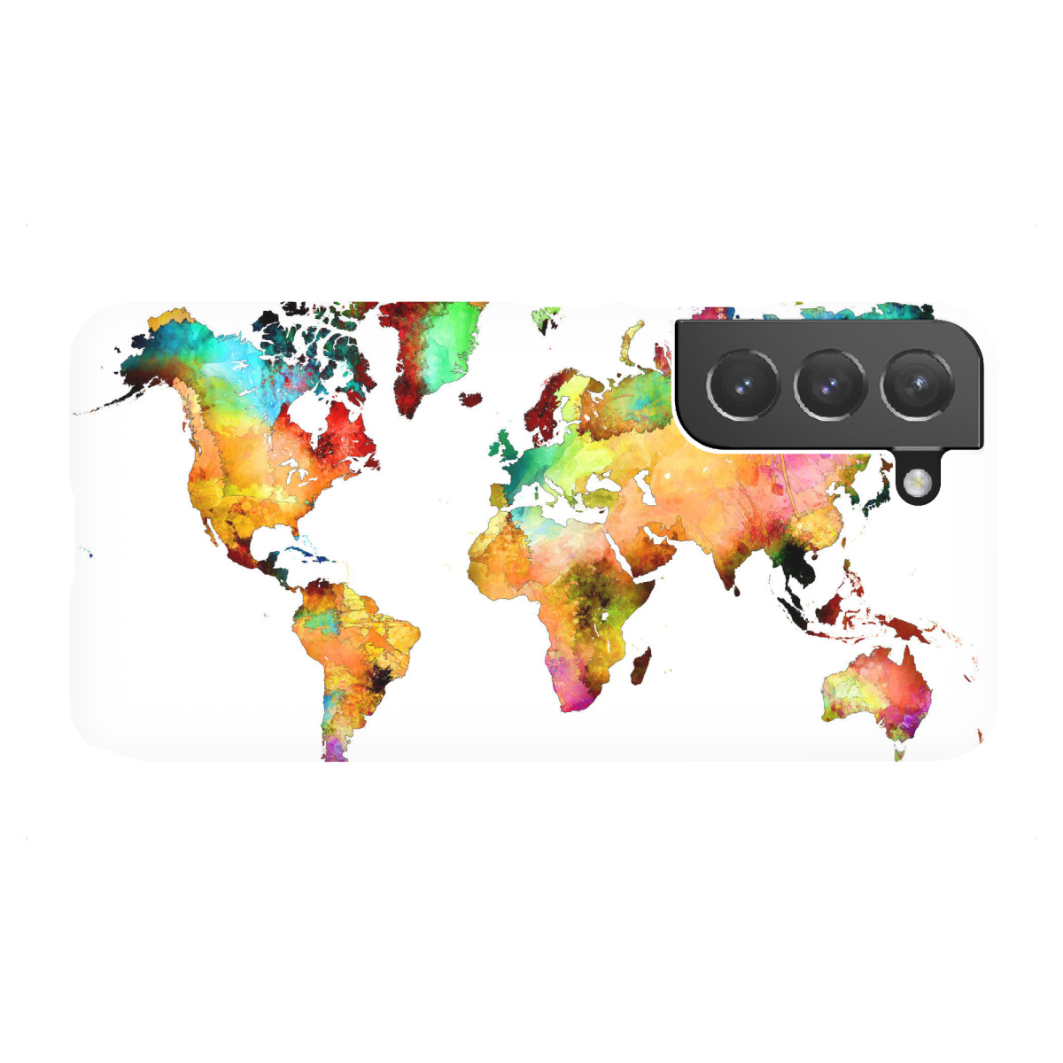 "World map 77 color"für Samsung Galaxy - Premium-Case Handyhülle artboxONE