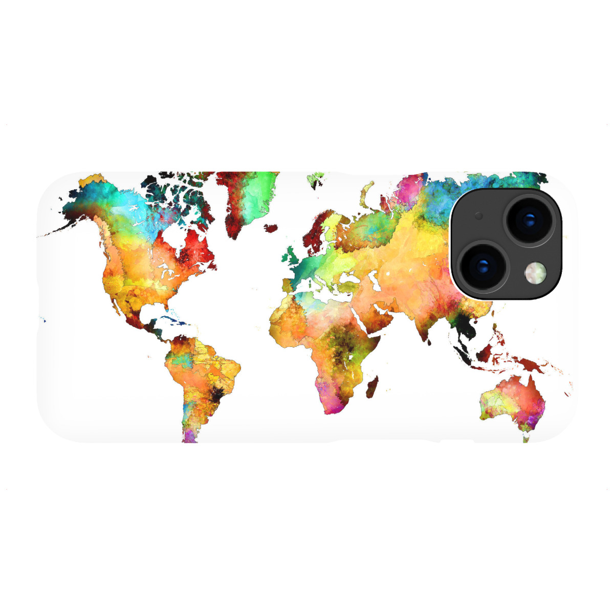 iPhone "World map 77 color" Premium-Case Handyhülle artboxONE