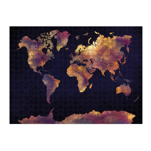 Puzzle Ravensburger "World map 70" artboxONE - Reise,Reise / Länder,Kartografie
