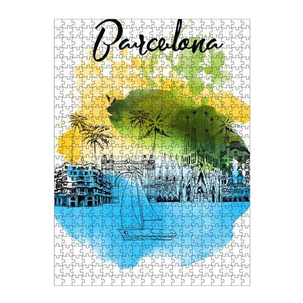 Puzzle Ravensburger "Barcelona 2" artboxONE - Städte,Reise,Reise / Strand und Meer,Städte / Barcelona