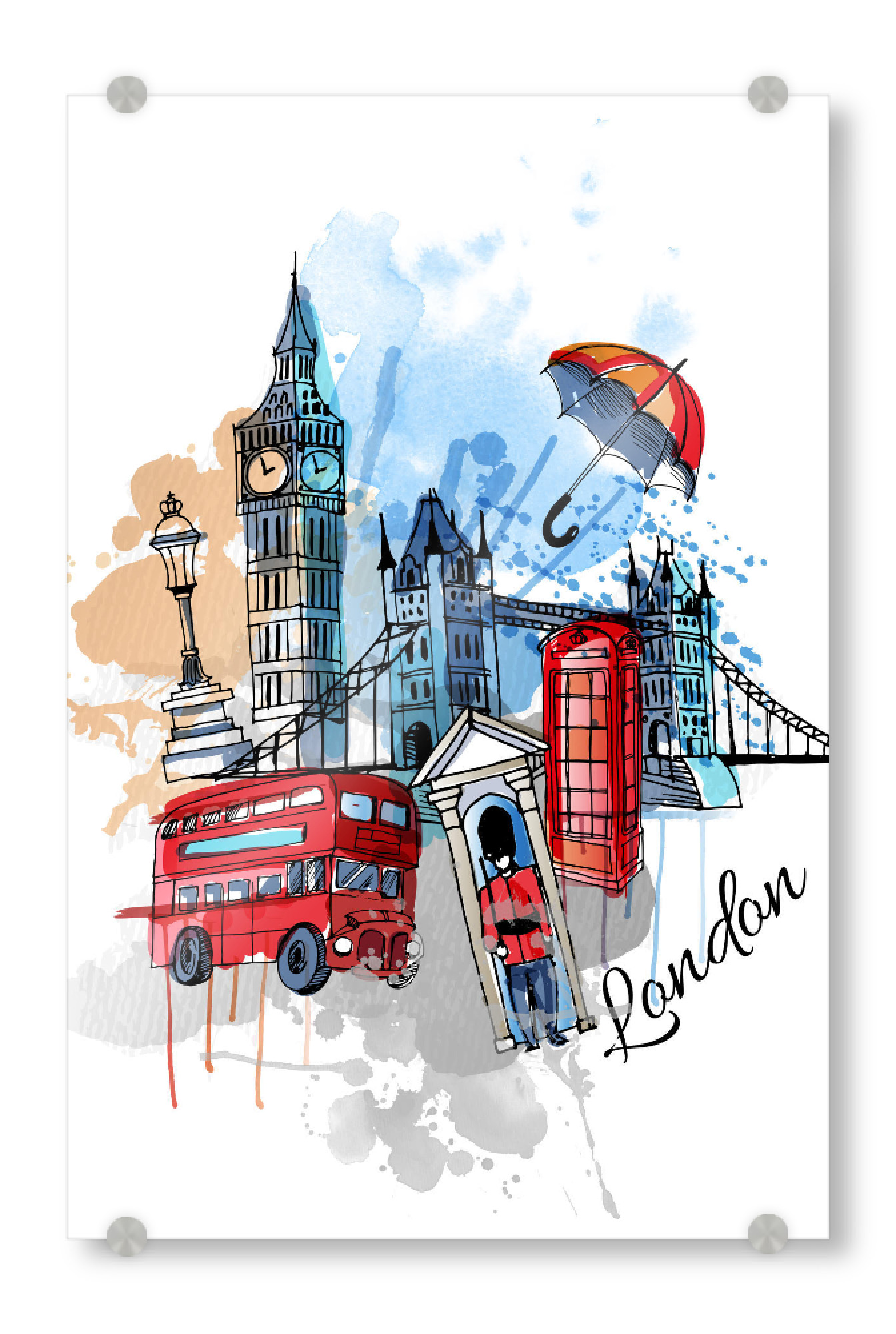 Acrylglasbild "London 9" artboxONE - Städte / London,Reise