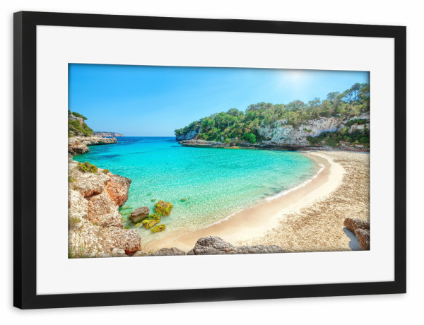 Poster mit Rahmen schwarz "Mallorca 3" artboxONE - Reise / Strand und Meer,Reise / Länder