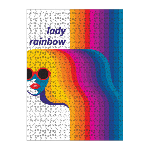 Puzzle Ravensburger "Lady Rainbow" artboxONE - Fashion