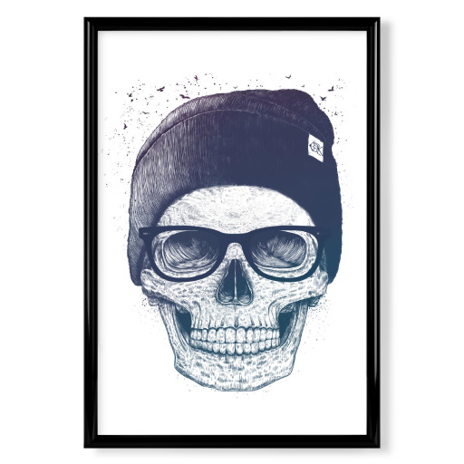 Color skull in a hat