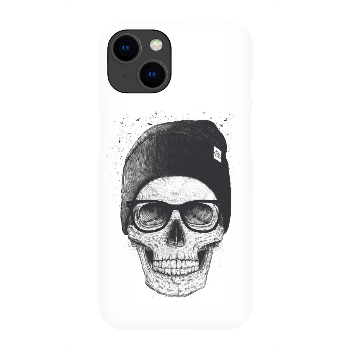 "Black skull in a hat"für iPhone - Premium-Case Handyhülle artboxONE