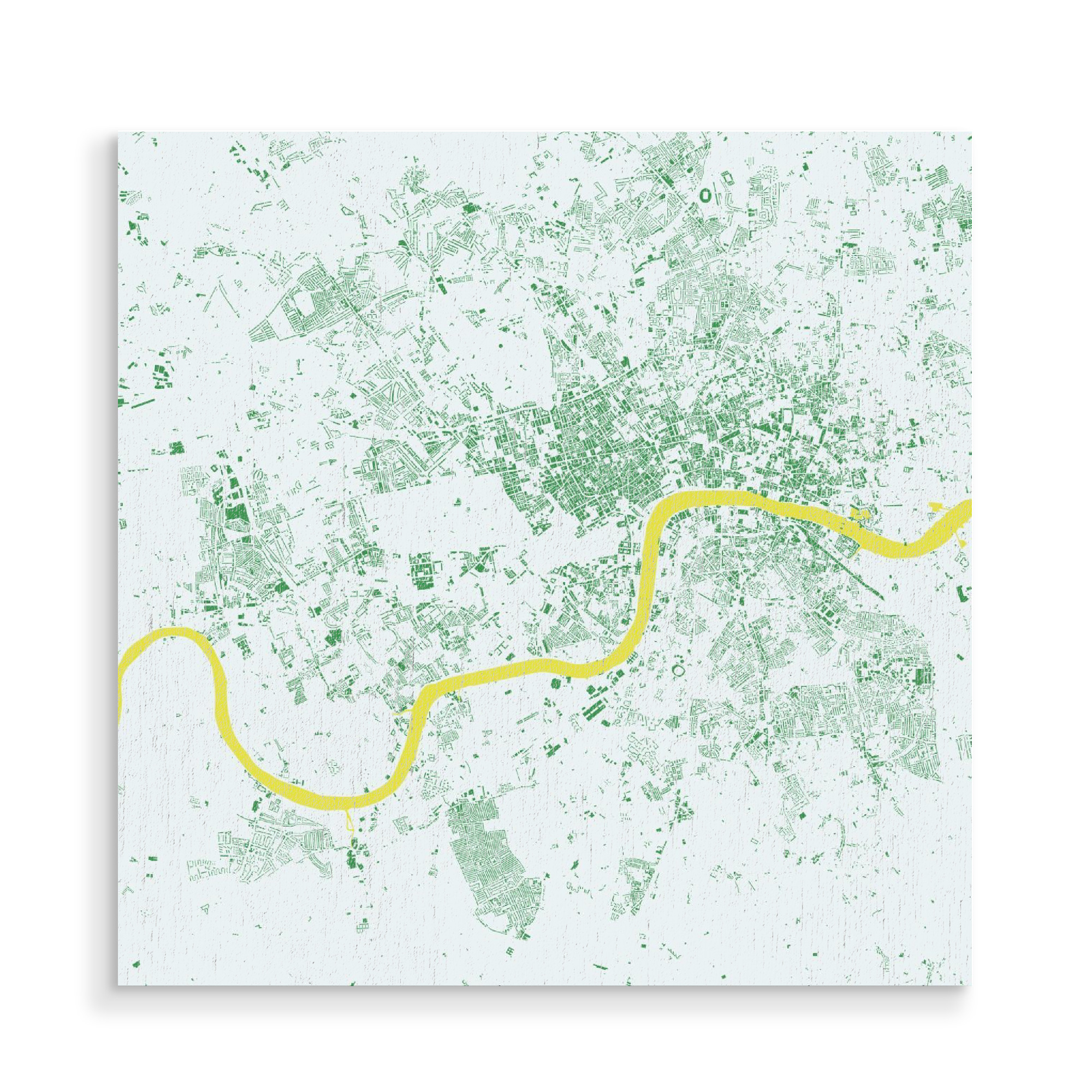 Holzbild "London green map" artboxONE - Städte,Städte / London