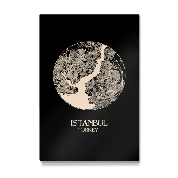 Galerie-Print "Retro Map of Istanbul Turkey" 30x20 cm artboxONE