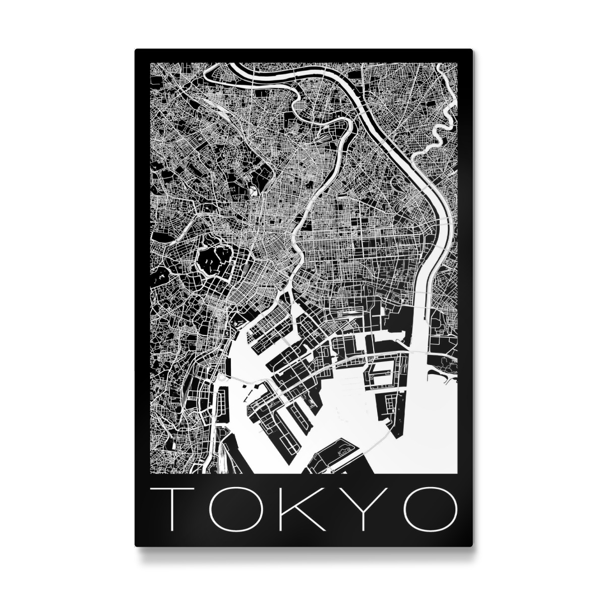 Retro Map Of Tokyo Japan Als Gallery Print Bei Artboxone Kaufen