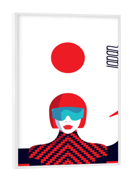 Poster mit weißem Rahmen "Japan - Stylish Journey" artboxONE - Reise,Fashion,Reise / Länder
