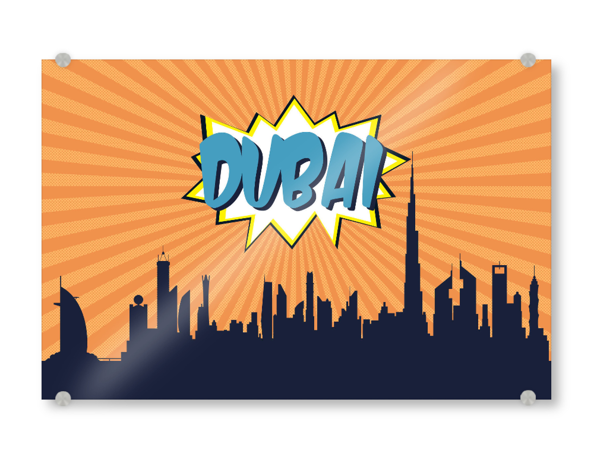 Acrylglasbild "Dubai" artboxONE - Städte,Reise,Comic,Architektur,Städte / Dubai