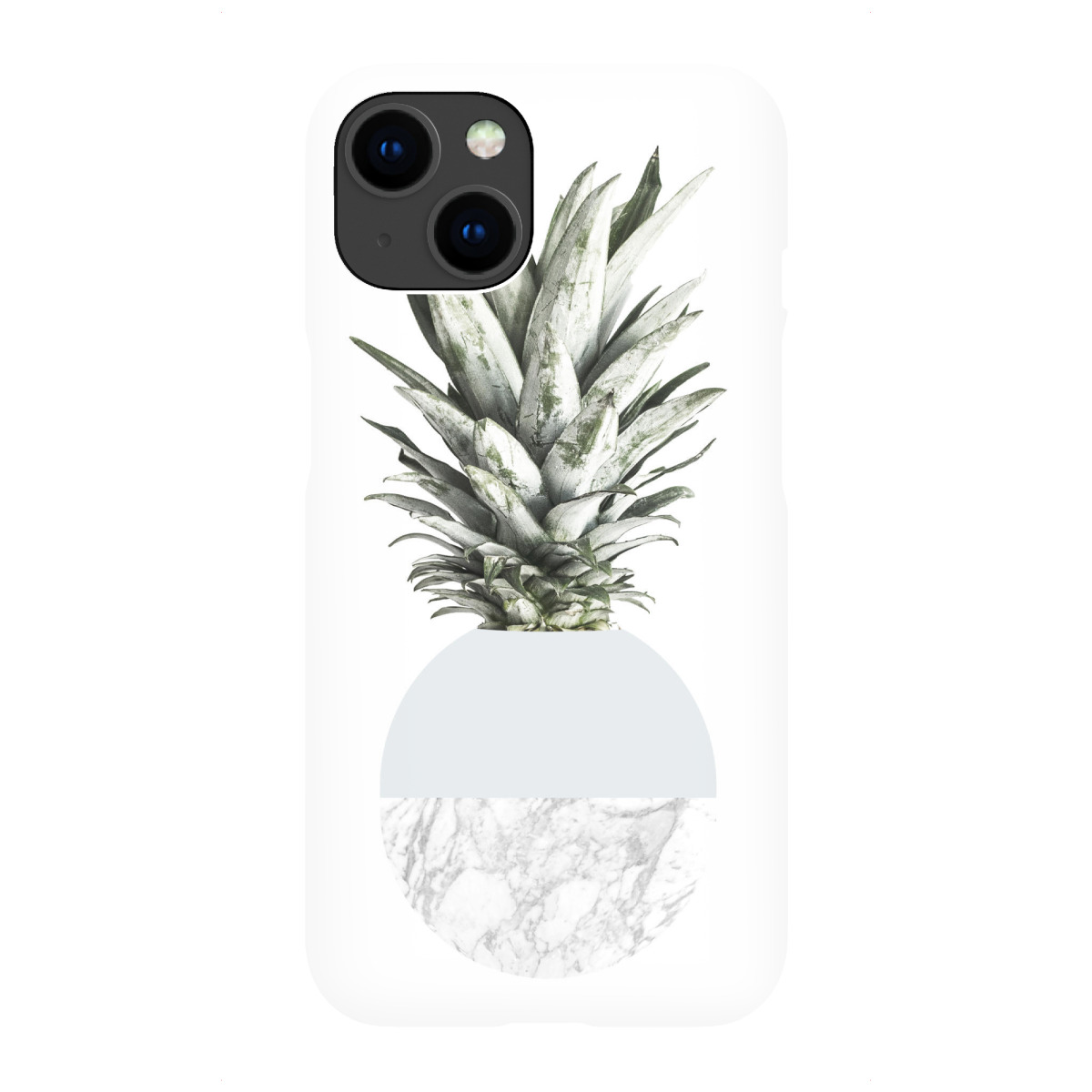 "Ananas Grau"für iPhone - Premium-Case Handyhülle artboxONE